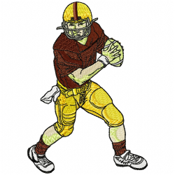 American Football Embroidery Design 6 American Football Embroidery Design 6